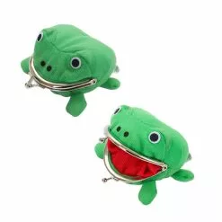 Cosplay Clans 2PCS Naruto Frog Wallet Green Small Change Bag