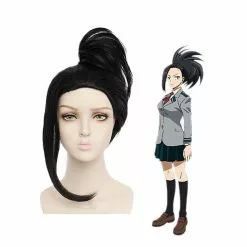 Cosplay Clans Anime My Hero Academia Momo Yaoyorozu Long Black Cosplay Wigs