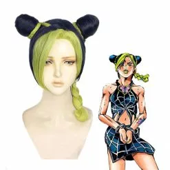 Cosplay Clans Anime JoJo's Bizarre Adventure Stone Ocean Jolyne Cujoh Mixed Light Green Cosplay Wigs