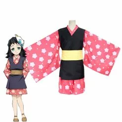 Cosplay Clans Anime Demon Slayer Kimetsu No Yaiba Makomo Full Set Kimono Cosplay Costumes