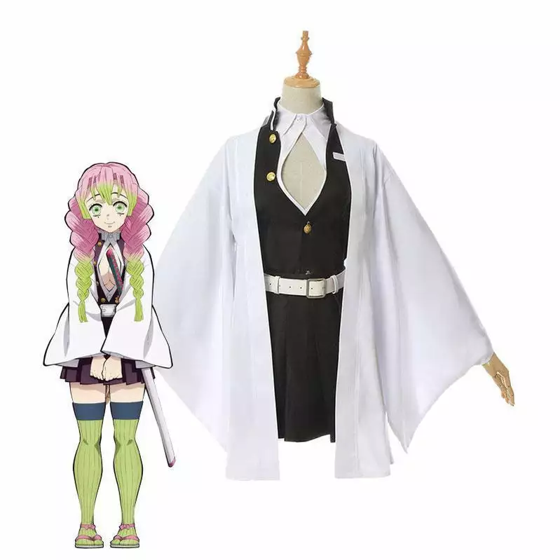Cosplay Clans Anime Demon Slayer Kimetsu No Yaiba Mitsuri Kanroji Female Uniform Cosplay Costume 3 Cosplay Clans Anime Demon Slayer Kimetsu No Yaiba Mitsuri Kanroji Female Uniform Cosplay Costume
