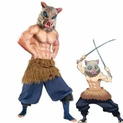 Cosplay Clans Anime Demon Slayer Kimetsu No Yaiba Inosuke Hashibira Cosplay Costume