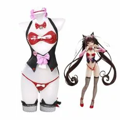 Cosplay Clans Anime Nekopara Catgirl Chocola Bunnysuit Cosplay Costume
