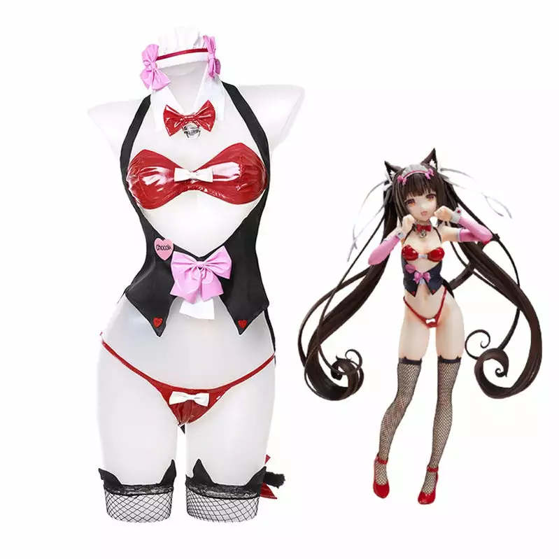 Cosplay Clans Anime Nekopara Catgirl Chocola Bunnysuit Cosplay Costume 3 Cosplay Clans Anime Nekopara Catgirl Chocola Bunnysuit Cosplay Costume