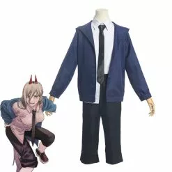 Cosplay Clans Anime Chainsaw Man Power Blue Fullset Cosplay Costumes