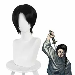 Cosplay Clans Anime Jujutsu Kaisen Yuta Okkotsu Short Black Cosplay Wigs