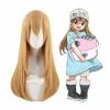 Cosplay Clans Anime Cells At Work Platelet Long Brown Cosplay Wigs