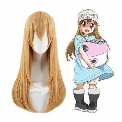 Cosplay Clans Anime Cells At Work Platelet Long Brown Cosplay Wigs