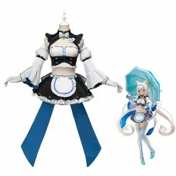 Cosplay Clans Anime Nekopara Catgirl Vanilla Race Queen Maid Outfits Cosplay Costume