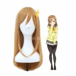 Cosplay Clans Anime LoveLive!Sunshine!! Kunikida Hanamaru Long Linen Brown Cosplay Wigs