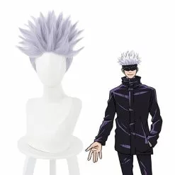 Cosplay Clans Anime Jujutsu Kaisen Satoru Gojo Short Purple Cosplay Wigs