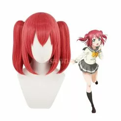 Cosplay Clans Anime LoveLive!Sunshine!! Kurosawa Ruby Long Red Cosplay Wigs