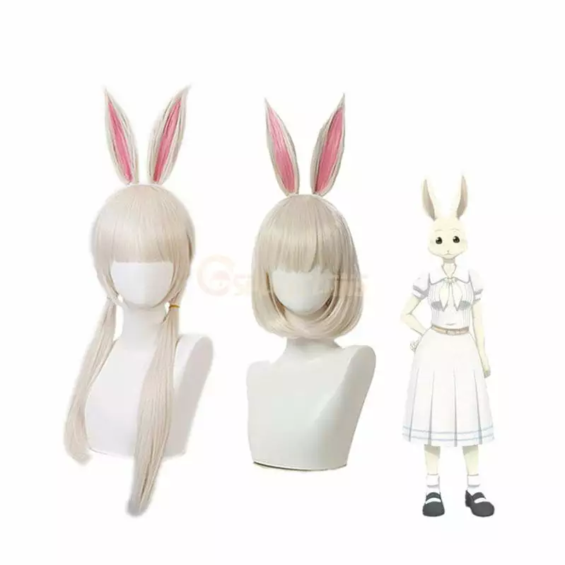 Cosplay Clans Anime Beastars Haru Short Long Silver Cosplay Wigs 3 Cosplay Clans Anime Beastars Haru Short Long Silver Cosplay Wigs