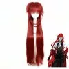 Cosplay Clans Anime Black Butler Grell Sutcliff Long Dark Red Cosplay Wigs -Cosplay Clans Sales 1 1 1