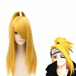 Cosplay Clans Anime Naruto Deidara Long Yellow Cosplay Wigs