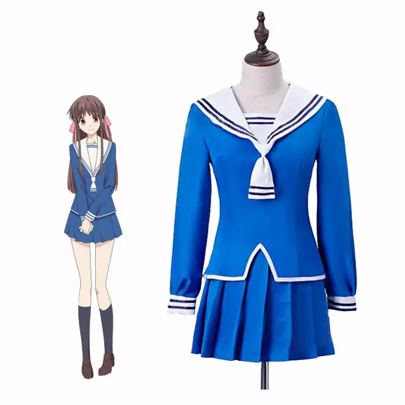 Cosplay Clans Anime Fruits Basket Tohru Honda School Uniform Halloween Cosplay Costumes 4 Cosplay Clans Anime Fruits Basket Tohru Honda School Uniform Halloween Cosplay Costumes - Image 2