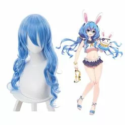 Cosplay Clans Anime Date A Live Yoshino Himekawa Long Blue Wavy Cosplay Wigs