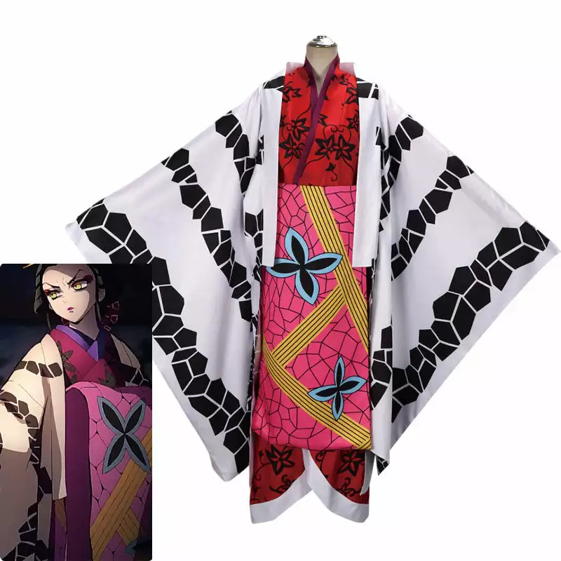 Cosplay Clans Anime Demon Slayer Kimetsu No Yaiba Daki Kimono Cosplay Costumes 3 Cosplay Clans Anime Demon Slayer Kimetsu No Yaiba Daki Kimono Cosplay Costumes
