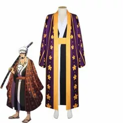 Cosplay Clans Anime One Piece Wano Country Trafalgar D. Water Law Cosplay Costumes