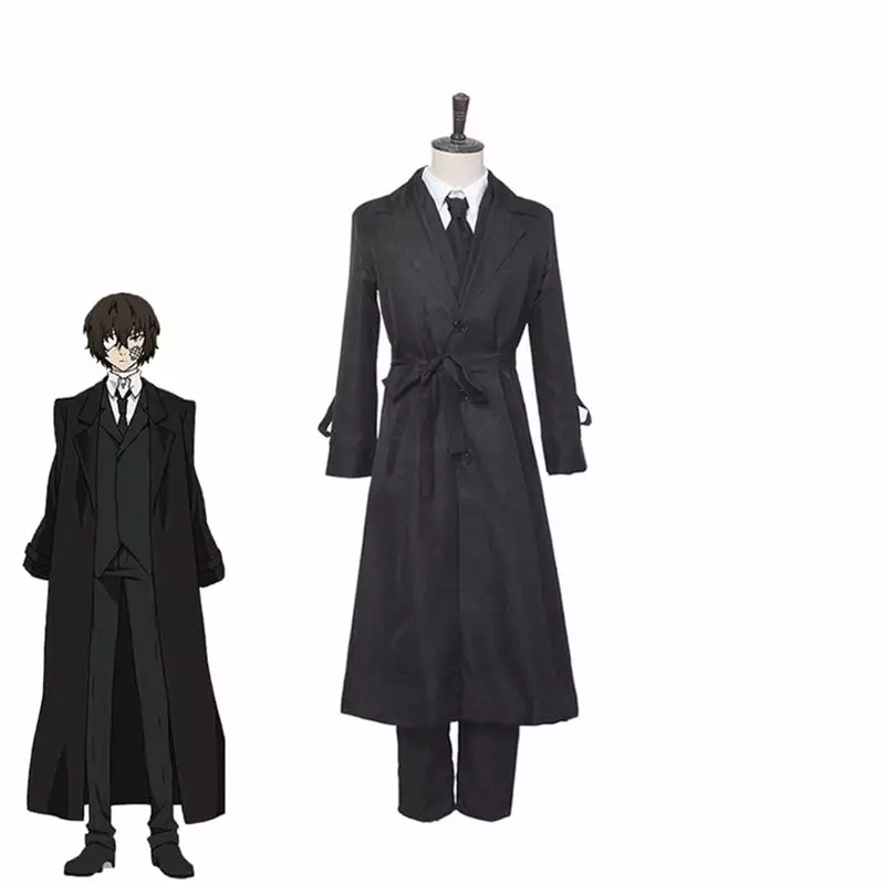 Cosplay Clans Anime Bungo Stray Dogs Osamu Dazai Black Cosplay Costume 3 Cosplay Clans Anime Bungo Stray Dogs Osamu Dazai Black Cosplay Costume