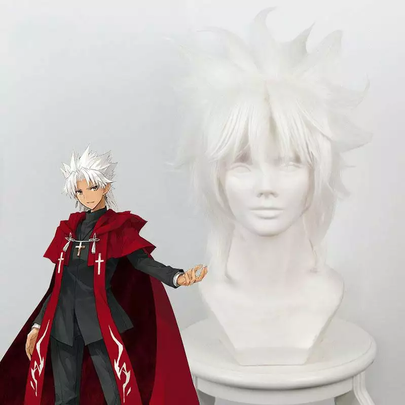 Cosplay Clans FGO Fate Grand Order Amakusa Shirou Tokisada Shirou Kotomine White Cosplay Wig 3 Cosplay Clans FGO Fate Grand Order Amakusa Shirou Tokisada Shirou Kotomine White Cosplay Wig