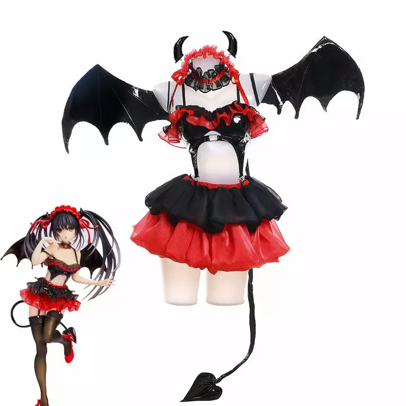 Cosplay Clans Anime Date A Live Tokisaki Kurumi Pretty Devil Ver Cosplay Costumes With Props 3 Cosplay Clans Anime Date A Live Tokisaki Kurumi Pretty Devil Ver Cosplay Costumes With Props