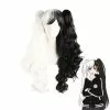 Cosplay Clans Anime Danganronpa: Trigger Happy Havoc Monokuma Black And White Bear Double Ponytail Long Curly Cosplay Wigs