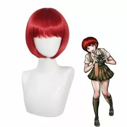 Cosplay Clans Anime Danganronpa 2: Goodbye Despair Mahiru Koizumi Short Red Cosplay Wigs