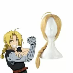 Cosplay Clans Anime Fullmetal Alchemist Edward Elric 60CM Golden Cosplay Wigs