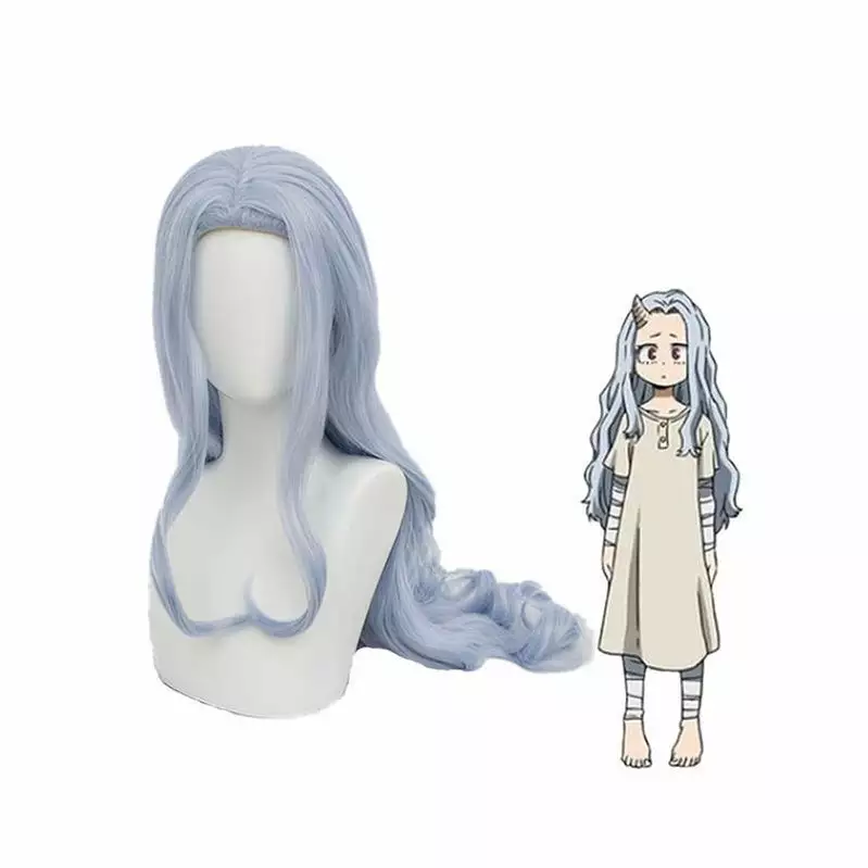 Cosplay Clans Anime My Hero Academia Eri Long Curly Light Blue Cosplay Wigs 3 Cosplay Clans Anime My Hero Academia Eri Long Curly Light Blue Cosplay Wigs