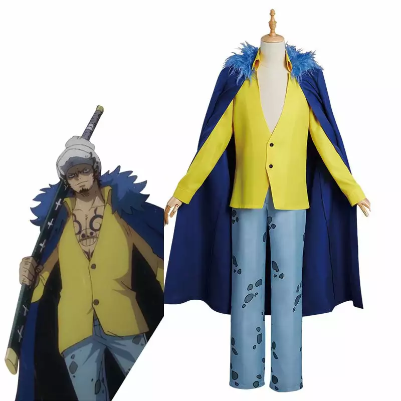 Cosplay Clans Anime One Piece Trafalgar D. Water Law Cosplay Costumes 3 Cosplay Clans Anime One Piece Trafalgar D. Water Law Cosplay Costumes