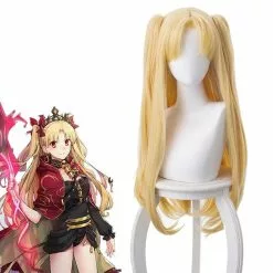 Cosplay Clans FGO Fate/Stay Night Ereshkigal Tohsaka Rin Blonde Straight Long Ponytails Cosplay Wigs