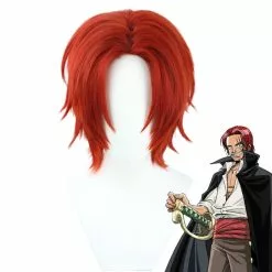 Cosplay Clans Anime One Piece Red-Haired Shanks Cosplay Wigs