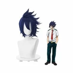 Cosplay Clans Anime My Hero Academia Tamaki Amajiki Short Dark Blue Cosplay Wigs