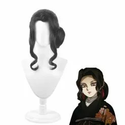 Cosplay Clans Anime Demon Slayer Kimetsu No Yaiba Kibutsuji Muzan Woman Black Short Cosplay Wigs