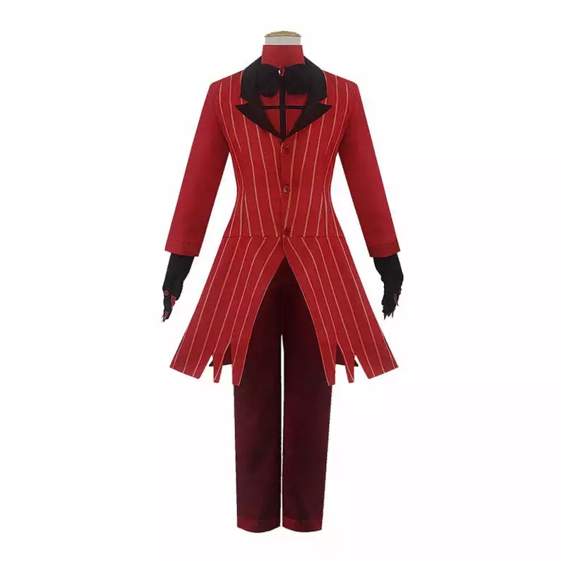 Cosplay Clans Hazbin Hotel Alastor Red Uniform Outfit Full Set Halloween Cosplay Costumes 4 Cosplay Clans Hazbin Hotel Alastor Red Uniform Outfit Full Set Halloween Cosplay Costumes - Image 2