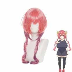 Cosplay Clans Anime Miss Kobayashi's Dragon Maid Ilulu Pink Gradient Purple Long Cosplay Wigs