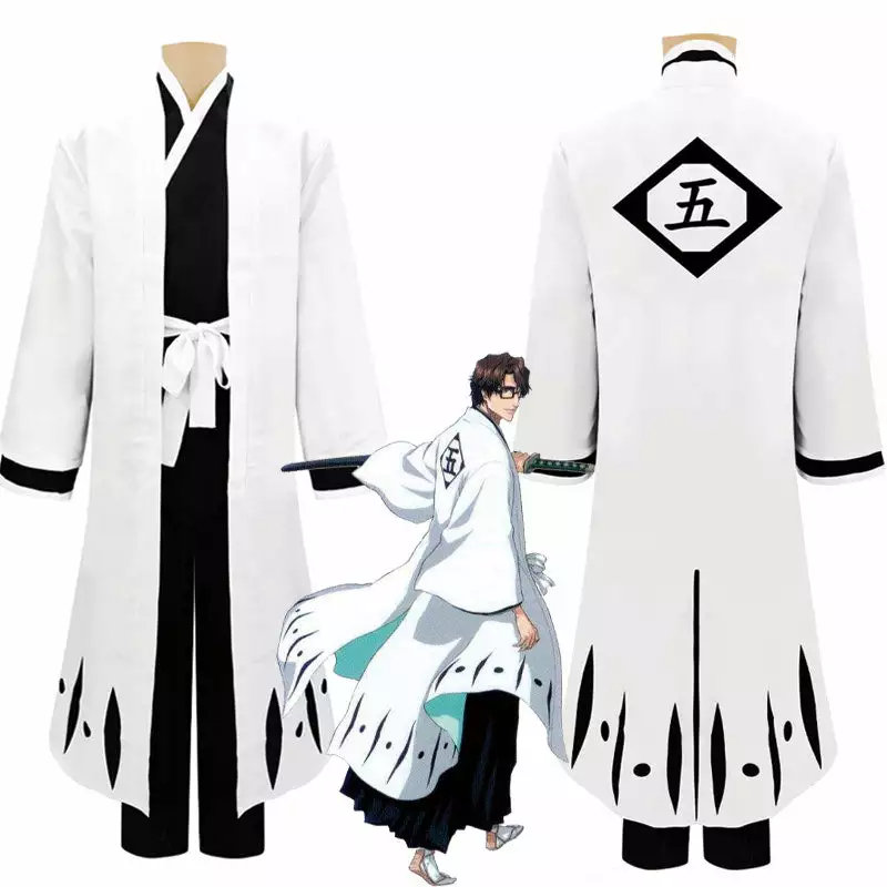 Cosplay Clans Anime Bleach Toshiro Hitsugaya 1st To13th Division Captain Cosplay Costumes 3 Cosplay Clans Anime Bleach Toshiro Hitsugaya 1st To13th Division Captain Cosplay Costumes