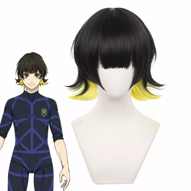 Cosplay Clans Anime Blue Lock Meguru Bachira Cosplay Wigs 3 Cosplay Clans Anime Blue Lock Meguru Bachira Cosplay Wigs
