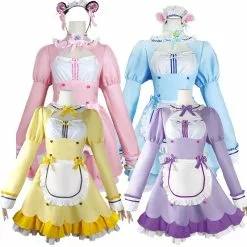 Cosplay Clans Anime Nekopara Chocola Vanilla Maid Cosplay Costumes