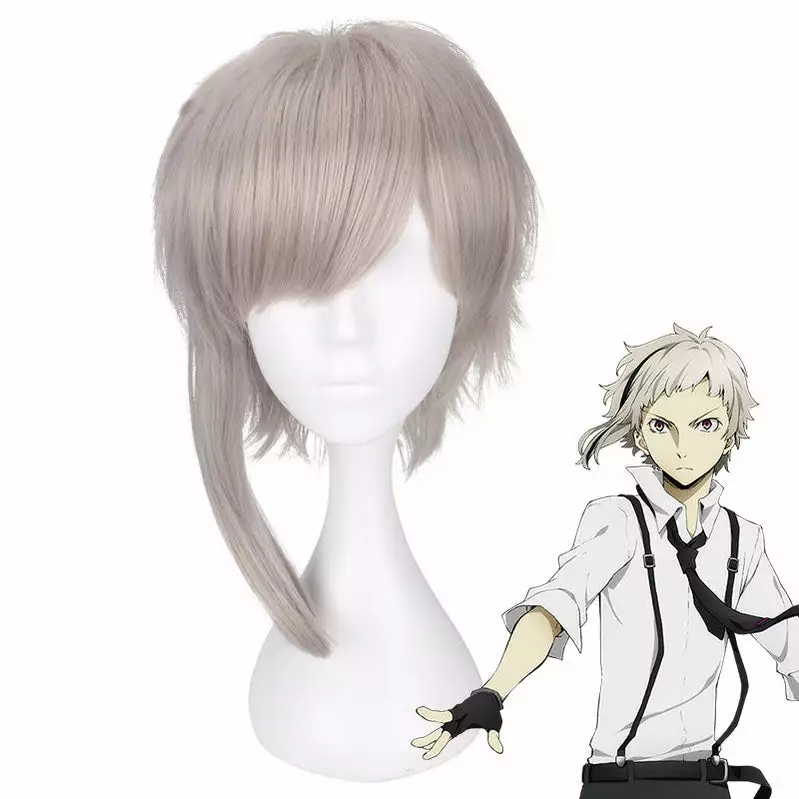 Cosplay Clans Anime Bungo Stray Dogs Atsushi Nakajima Light Gray Cosplay Wigs 3 Cosplay Clans Anime Bungo Stray Dogs Atsushi Nakajima Light Gray Cosplay Wigs