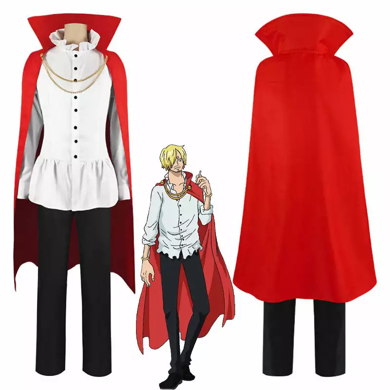 Cosplay Clans Anime One Piece Vinsmoke Sanji Red Cosplay Costumes 3 Cosplay Clans Anime One Piece Vinsmoke Sanji Red Cosplay Costumes