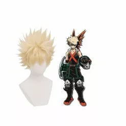 Cosplay Clans Anime My Hero Academia Katsuki Bakugo Short Blond Cosplay Wigs