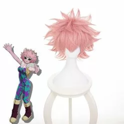 Cosplay Clans Anime My Hero Academia Mina Ashido Cosplay Wigs Short Pink Wig