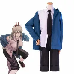 Cosplay Clans Anime Chainsaw Man Power Blue Cosplay Costume