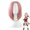 Cosplay Clans Anime Naruto Haruno Sakura Short Pink Cosplay Wigs