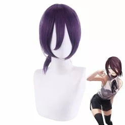 Cosplay Clans Anime Chainsaw Man Reze Purple Short Cosplay Wigs