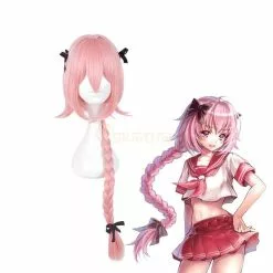 Cosplay Clans FGO Fate/Grand Order Astolfo Sailor Pink Long Braid Cosplay Wigs