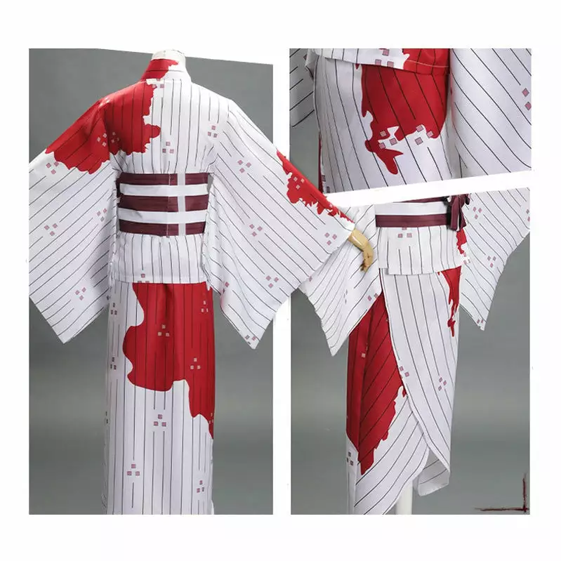 Cosplay Clans Anime Demon Slayer Kimetsu No Yaiba Nezuko Kamado Halloween Blood Splatter Kimono Cosplay Costume 5 Cosplay Clans Anime Demon Slayer Kimetsu No Yaiba Nezuko Kamado Halloween Blood Splatter Kimono Cosplay Costume - Image 3