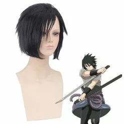 Cosplay Clans Anime Naruto Uchiha Sasuke Short Black Cosplay Wigs
